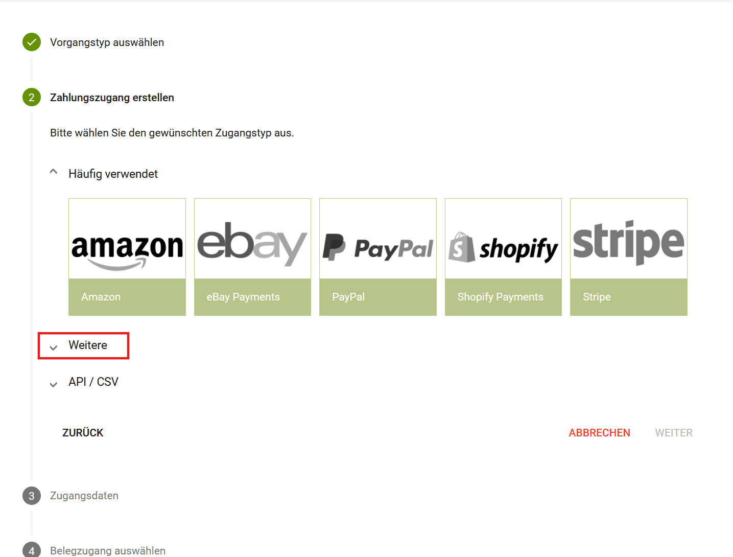 PayJoe - Kaufland API Zugangsdaten eingeben